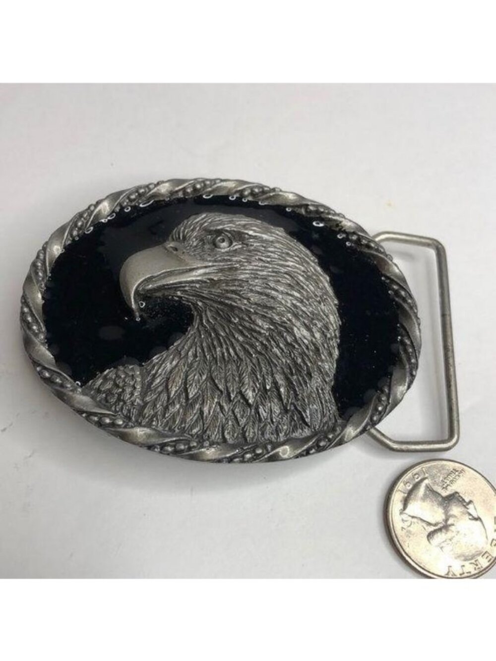 Vintage eagle Belt Buckle Colorado silver star